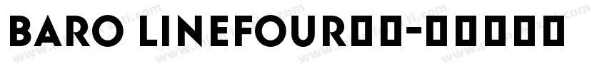 Baro LineFour字体字体转换